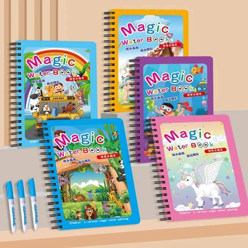Montessori Toys Magic Water Dr - Reusable Water Magic Coloring Book 评论和价格