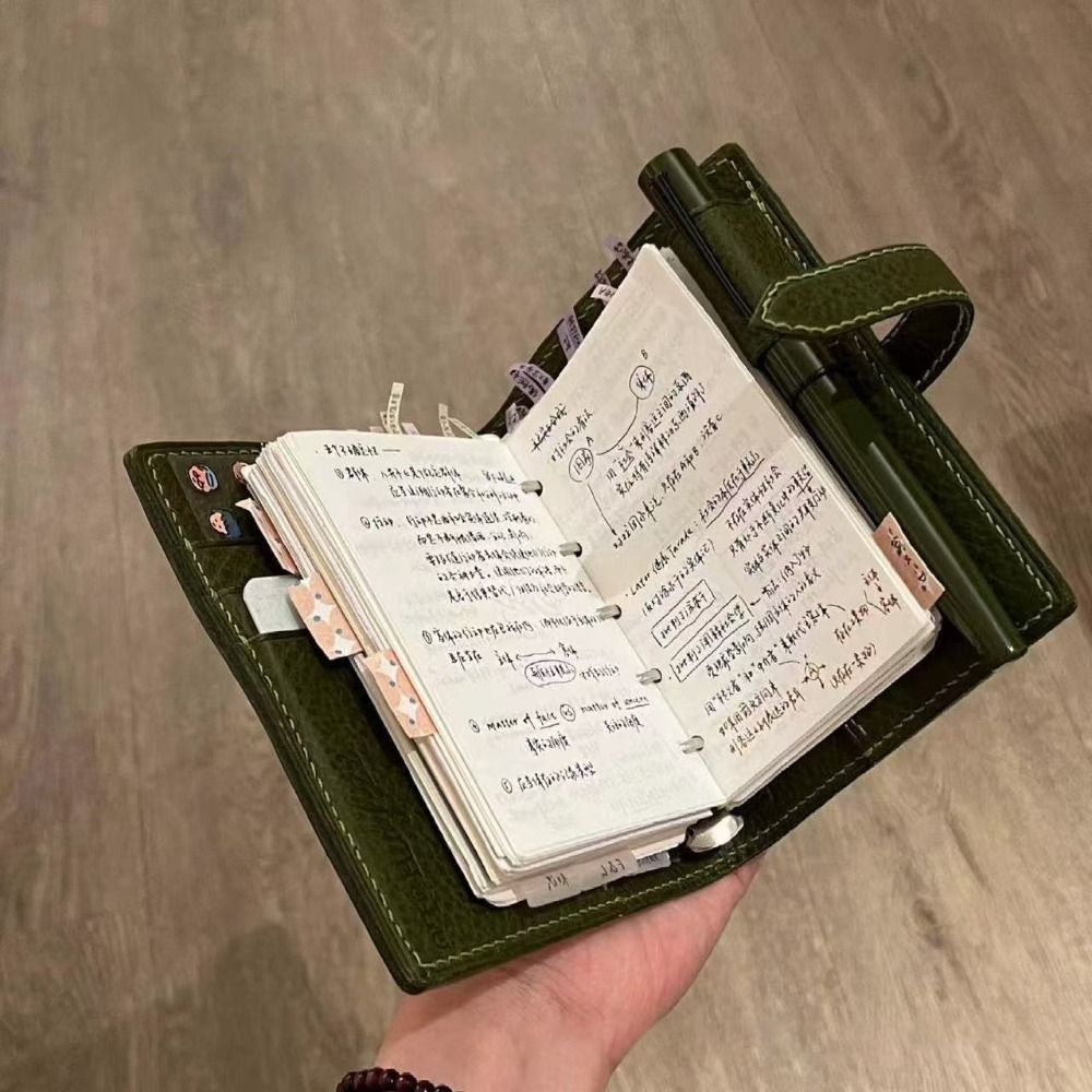 New M5 Green Leather Notebooks - Vintage Leather Journal Notebook 评论和价格