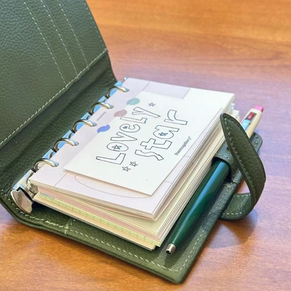 New M5 Green Leather Notebooks - Vintage Leather Journal Notebook 评论和价格