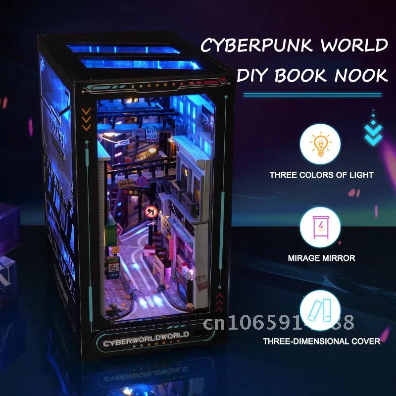 Creative DIY Wooden Book Nook  - Diy Wooden Book Nook Kit Shelf Insert 评论和价格