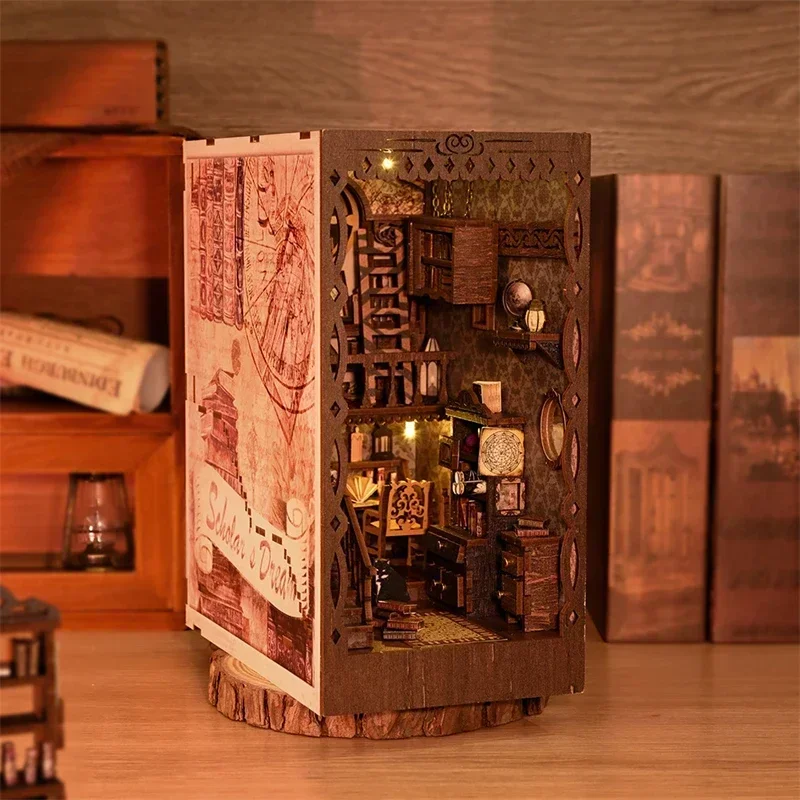 NEW DIY Wooden Book Nook Shelf - Diy Wooden Book Nook Kit Shelf Insert 评论和价格