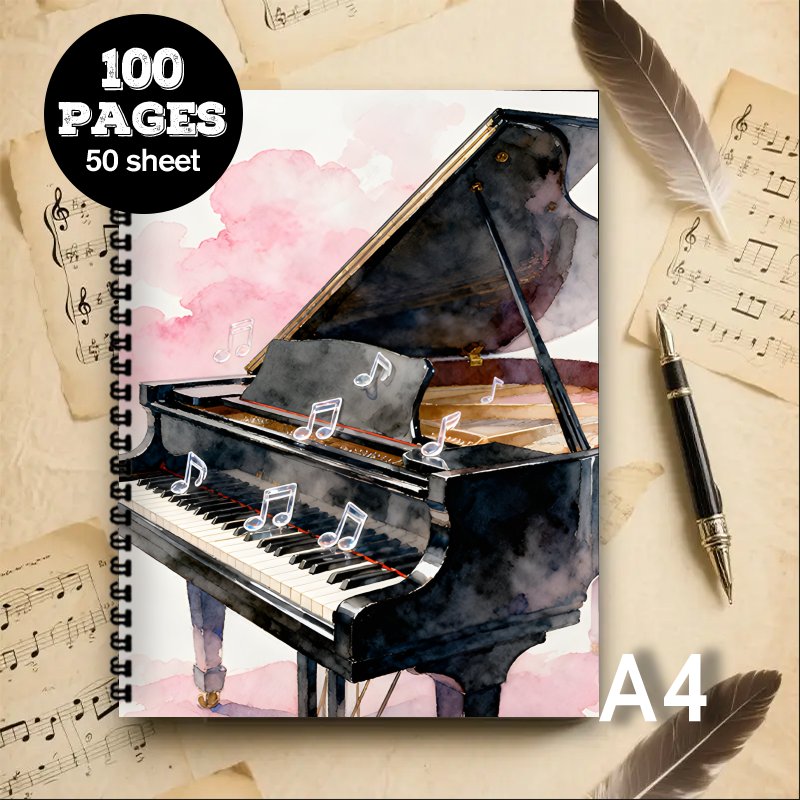 A4 Size, Music Notebook,Multi- - Blank Sheet Music Notebook 评论和价格