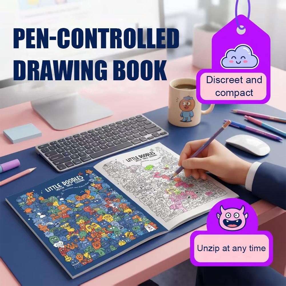 Sketch Trace Coloring Book Lit - Adult Coloring Book Stress Relief 评论和价格